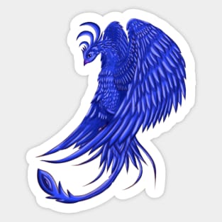 phoenix blue Sticker